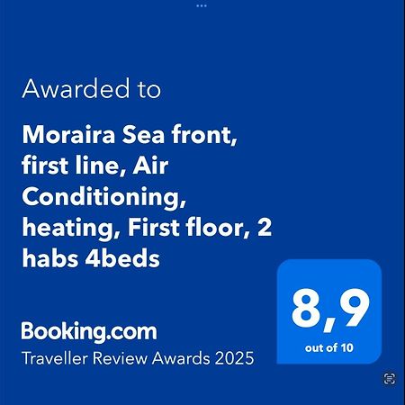 Moraira Sea Front, First Line, Air Conditioning, Heating, First Floor, 2 Habs 4Beds Exterior photo